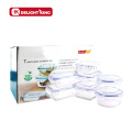 Calcomanía Borosilicate Recipientes de alimentos de vidrio con tapa PP